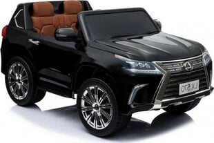 Kaksipaikkainen sähköauto lapsille Lexus LX-570, musta hinta ja tiedot | Lasten sähköautot | hobbyhall.fi