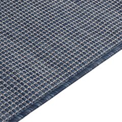 vidaXL Ulkomatto Flatweave 80x250 cm sininen hinta ja tiedot | Isot matot | hobbyhall.fi