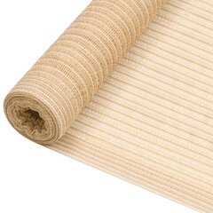 vidaXL Näkösuoja beige 1,5x25 m HDPE 150 g/m² hinta ja tiedot | Aurinkovarjot ja markiisit | hobbyhall.fi