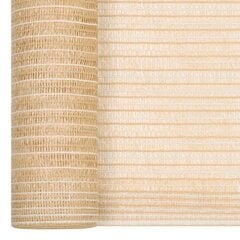 vidaXL Näkösuoja beige 1,5x25 m HDPE 150 g/m² hinta ja tiedot | Aurinkovarjot ja markiisit | hobbyhall.fi