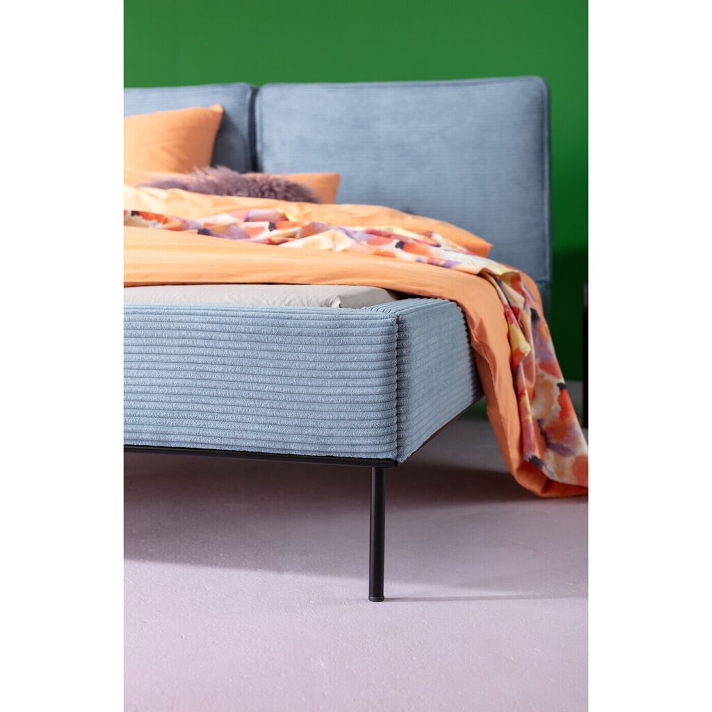 Päädyllinen sänky, Cord Sininen 160x200cm hinta ja tiedot | Sängyt | hobbyhall.fi