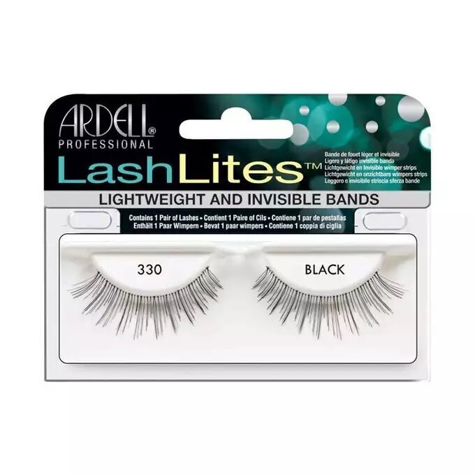 Tekoripset nauhalla Ardell Lash Lites 330 Musta hinta ja tiedot | Irtoripset ja ripsentaivuttimet | hobbyhall.fi