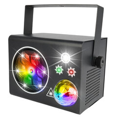 LIGHT4ME PARTY BOX V2 diskoefekti LED pallo laser strobe gobo hinta ja tiedot | Juhlakoristeet | hobbyhall.fi