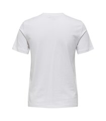 ONLY naisten T-paita 15338148*01, valkoinen 5715611532134 hinta ja tiedot | Naisten T-paidat | hobbyhall.fi