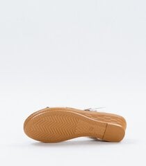 Naisten sandaalit 449566 02, valkoinen/ruskea 449566*02-041 hinta ja tiedot | Naisten avokkaat ja sandaalit | hobbyhall.fi