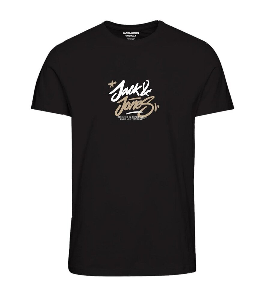 Jack & Jones lasten T-paita 12259927*01, musta 5715520992227 hinta ja tiedot | Poikien paidat | hobbyhall.fi