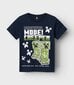 Name It lasten t-paita Minecraft 13230850*01, laivastonsininen 5715516717568 hinta ja tiedot | Poikien paidat | hobbyhall.fi