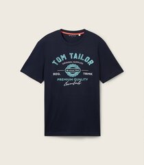 Tom Tailor Miesten T-paita 1037735*10302, laivastonsininen/ 4067672616799 hinta ja tiedot | Miesten T-paidat | hobbyhall.fi