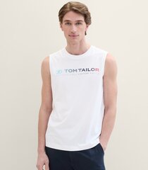 Tom Tailor miesten toppi 1041866*20000, valkoinen 4067672500135 hinta ja tiedot | Miesten T-paidat | hobbyhall.fi
