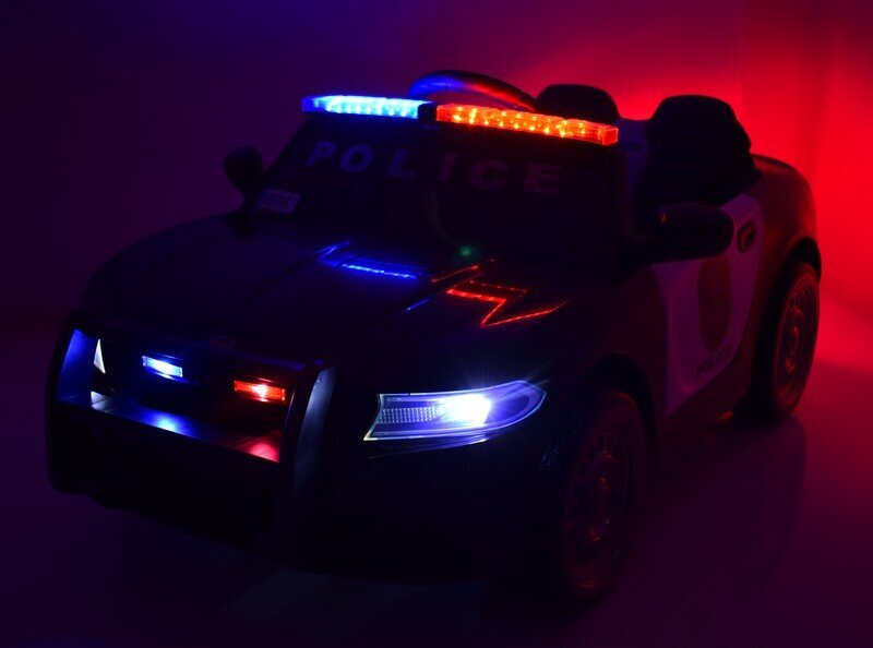 Kaksipaikkainen sähköpoliisiauto lapsille Super Toys JC666 hinta ja tiedot | Lasten sähköautot | hobbyhall.fi