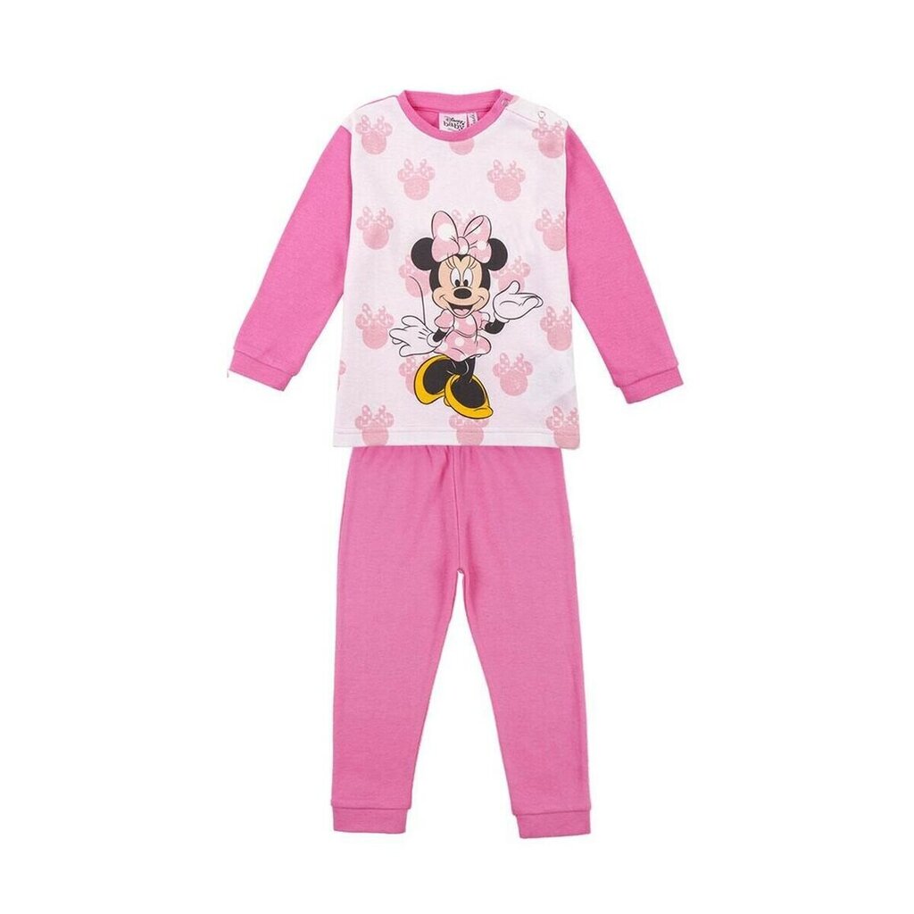 Lasten pyjamat Minnie Mouse, pinkki hinta ja tiedot | Tyttöjen kylpytakit ja pyjamat | hobbyhall.fi