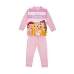Lasten pyjamat Princess Disney, pinkki hinta ja tiedot | Tyttöjen kylpytakit ja pyjamat | hobbyhall.fi