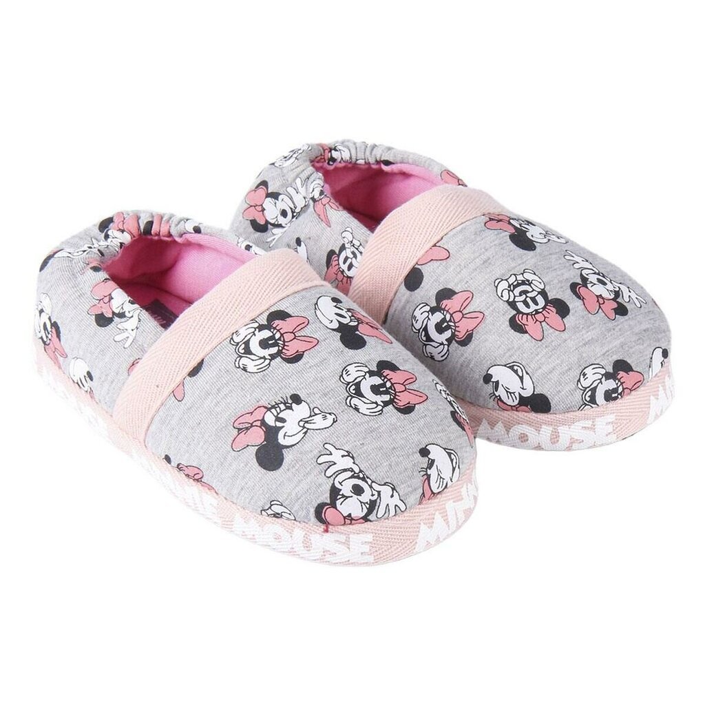 Kotitossut Minnie Mouse Vaaleanharmaa hinta ja tiedot | Lasten tossut | hobbyhall.fi