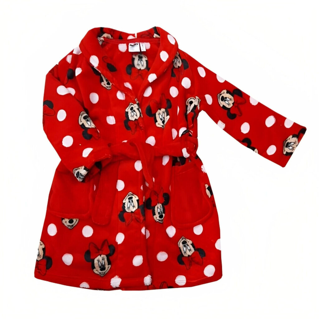 Tyttötakki Minnie Mouse, punainen hinta ja tiedot | Tyttöjen kylpytakit ja pyjamat | hobbyhall.fi