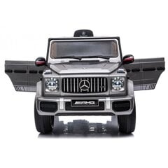 Lean Cars Mercedes G63 AMG yksipaikkainen lasten sähköauto, hopea hinta ja tiedot | Lasten sähköautot | hobbyhall.fi