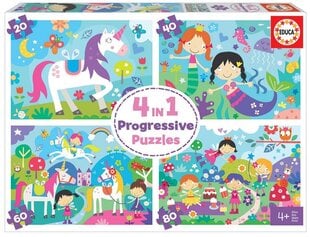 Puzzle fantasiamaailma, 3-6 vuotta hinta ja tiedot | Palapelit | hobbyhall.fi