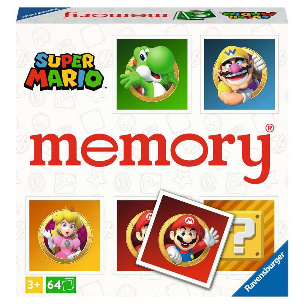 Muistipeli Ravensburger Grand Memory Super Mario, FI hinta ja tiedot | Lautapelit ja älypelit | hobbyhall.fi