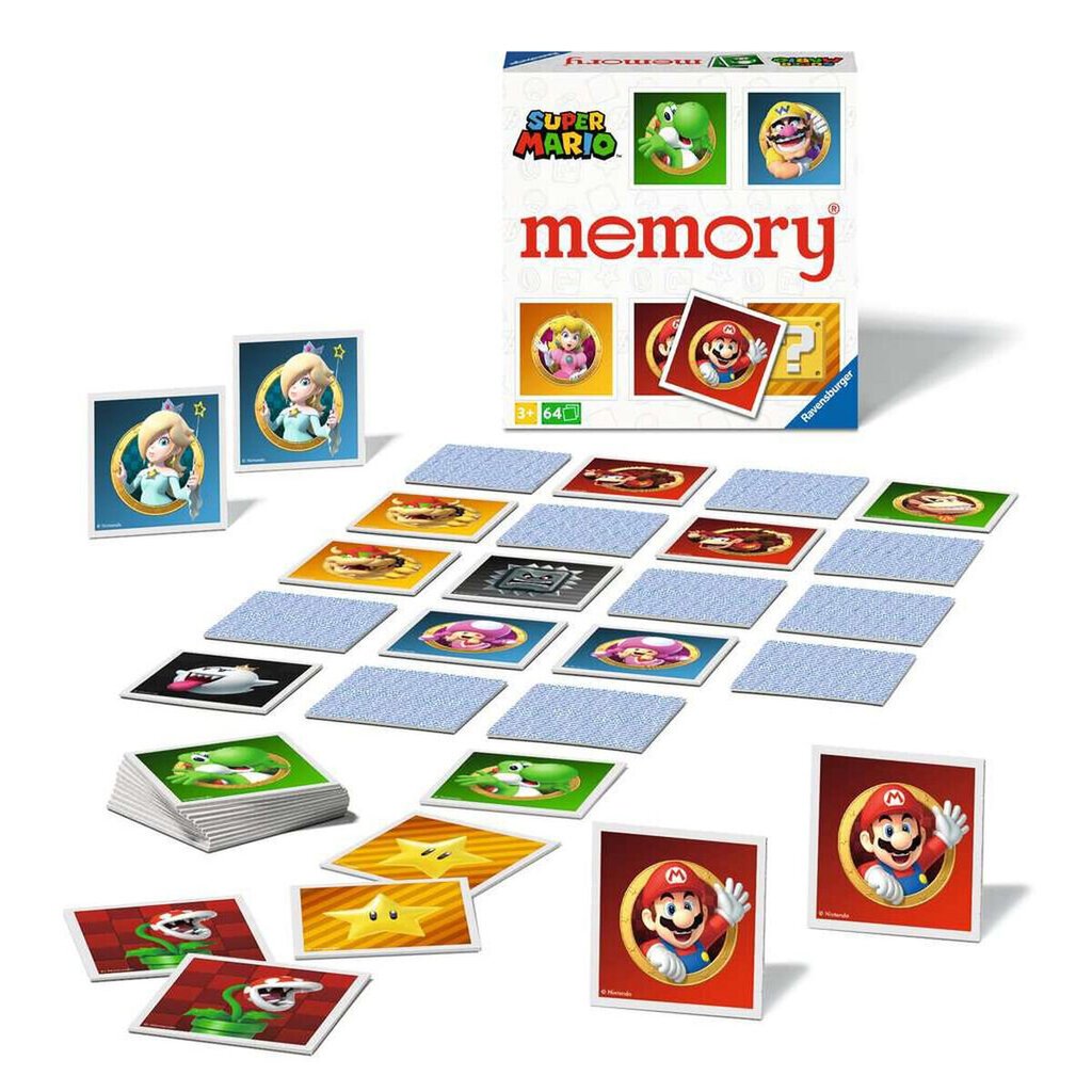 Muistipeli Ravensburger Grand Memory Super Mario, FI hinta ja tiedot | Lautapelit ja älypelit | hobbyhall.fi