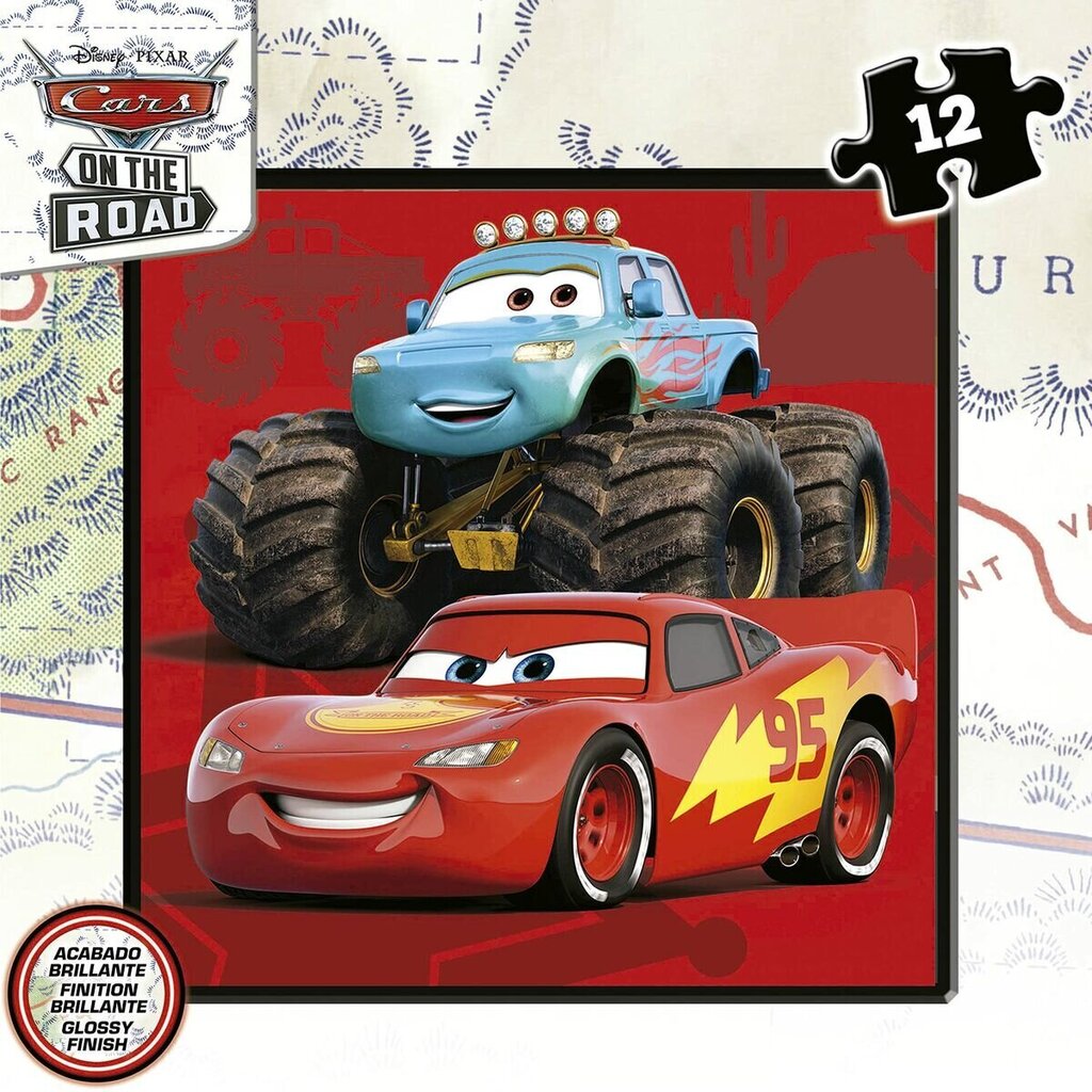 4 palapelin setti Educa Cars On the Road, 73 osaa hinta ja tiedot | Palapelit | hobbyhall.fi