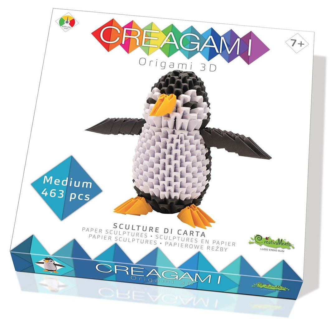 Luova setti 3D origami Penguin Creagami hinta ja tiedot | Kehittävät lelut | hobbyhall.fi