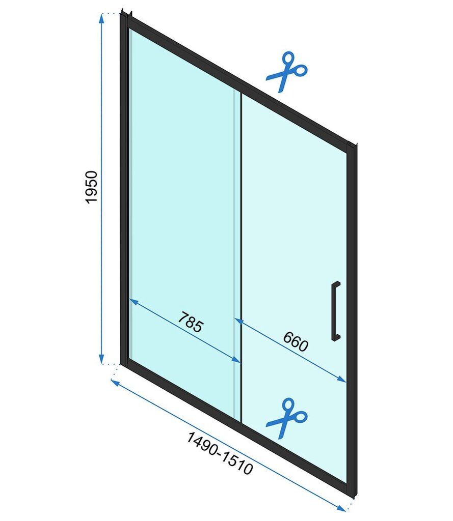 Suihkukaappi Rea Rapid Slide 100 x 90 hinta ja tiedot | Suihkukaapit ja suihkunurkat | hobbyhall.fi