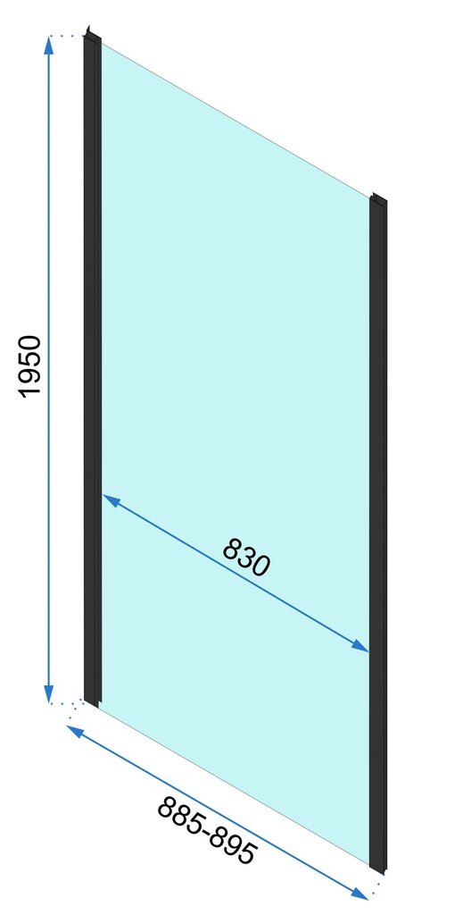 Suihkukaappi Rea Rapid Slide 100 x 90 hinta ja tiedot | Suihkukaapit ja suihkunurkat | hobbyhall.fi