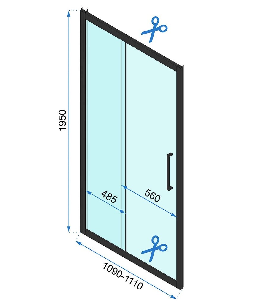 Suihkukaappi Rea Rapid Slide 100 x 90 hinta ja tiedot | Suihkukaapit ja suihkunurkat | hobbyhall.fi