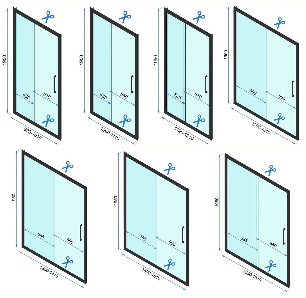 Suihkukaappi Rea Rapid Slide 110x80 hinta ja tiedot | Suihkukaapit ja suihkunurkat | hobbyhall.fi