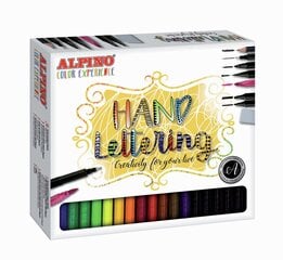 Tussisarja Alpino Hand Lettering hinta ja tiedot | Taide- ja askartelutarvikkeet | hobbyhall.fi