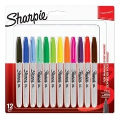 Tussi setti Sharpie, 12 kpl. hinta ja tiedot | Taide- ja askartelutarvikkeet | hobbyhall.fi