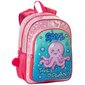 Pelasta Ocean School -reppu! Vaaleanpunainen mustekala (31 x 42 x 15 cm) hinta ja tiedot | Koulureput ja -laukut | hobbyhall.fi