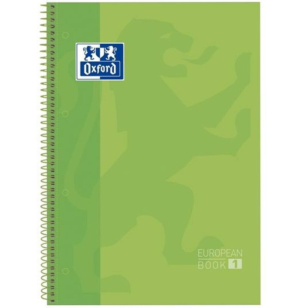 Muistikirja Oxford European Book, A4, 90 g/m, vihreä 5 kpl. hinta ja tiedot | Toimistotarvikkeet | hobbyhall.fi