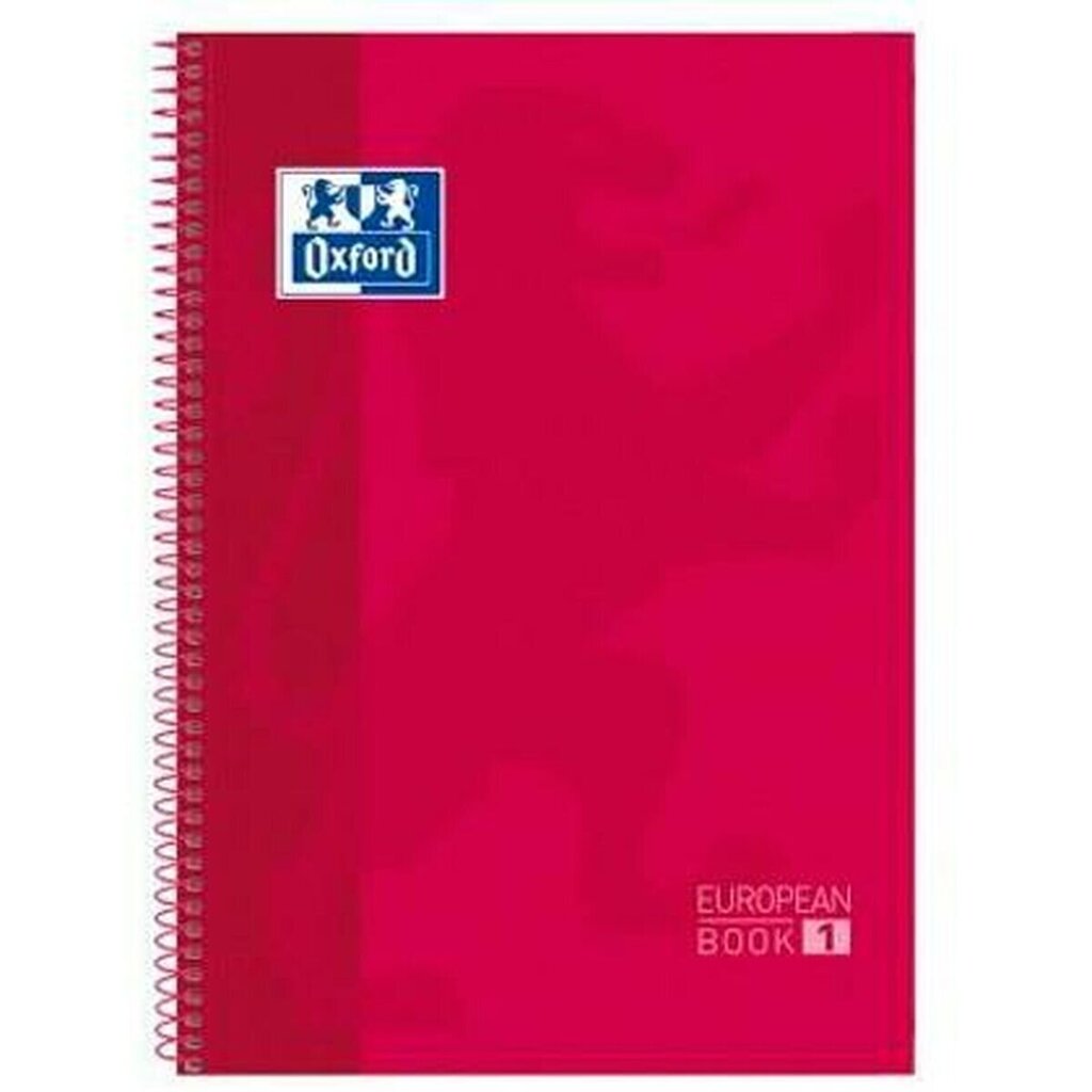 Muistikirja Oxford European Book, A4, 90 g/m, punainen 5 kpl. hinta ja tiedot | Toimistotarvikkeet | hobbyhall.fi