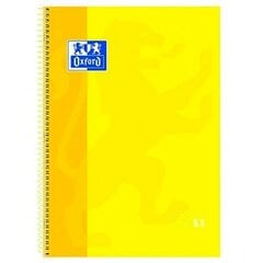 Muistikirja Oxford European Book, A4, 90 g/m, keltainen 5 kpl. hinta ja tiedot | Toimistotarvikkeet | hobbyhall.fi