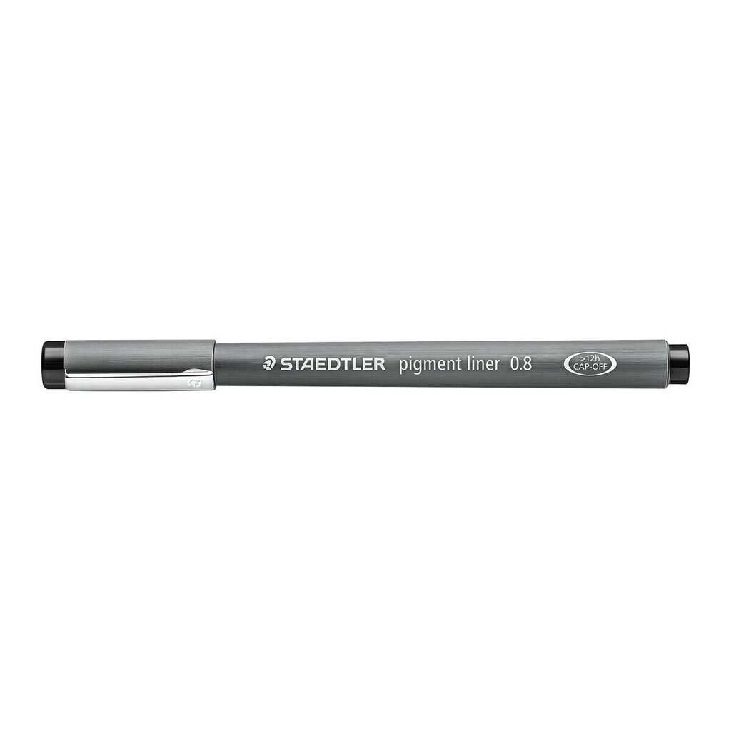 Tussi Staedtler Pigment Liner 308 Musta 10 kpl. 0,8 mm hinta ja tiedot | Kirjoitusvälineet | hobbyhall.fi