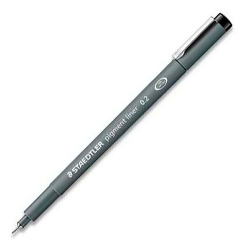 Tussi Staedtler Pigment Liner 308 10 kpl. 0,2 mm hinta ja tiedot | Kirjoitusvälineet | hobbyhall.fi