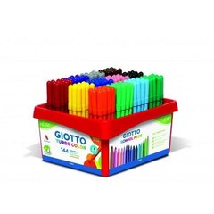 Tussit Giotto Turbo Color Schoolpack 144 kpl hinta ja tiedot | Taide- ja askartelutarvikkeet | hobbyhall.fi