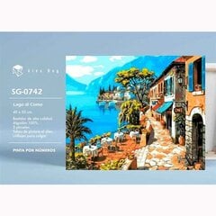 Numerosarjan maalaus Alex Bog Lago di Como, 40x50cm hinta ja tiedot | Taide- ja askartelutarvikkeet | hobbyhall.fi