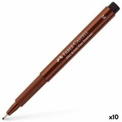 Kestotussi Faber-Castell Pitt Artist ruskea 10 kpl hinta ja tiedot | Kirjoitusvälineet | hobbyhall.fi