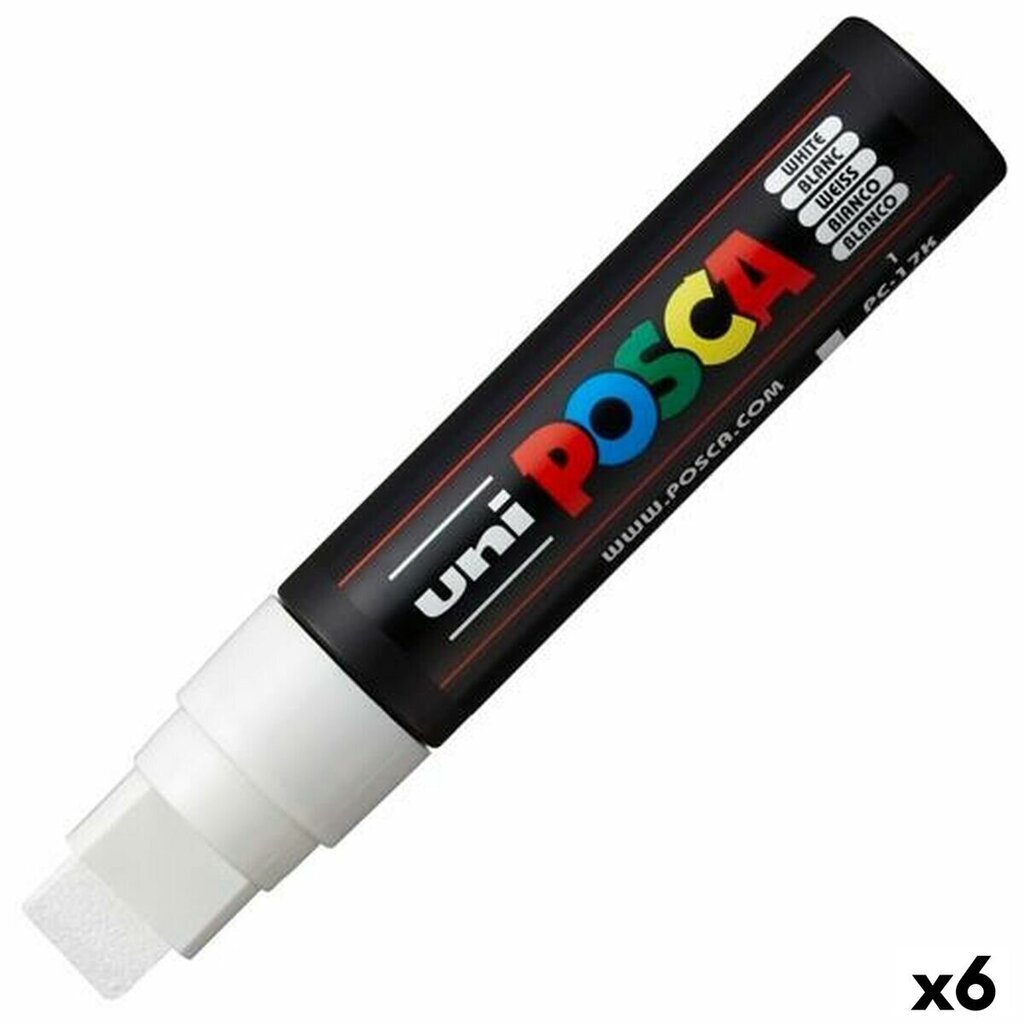 Tussi Posca PC-17K, valkoinen, 5 kpl. hinta ja tiedot | Taide- ja askartelutarvikkeet | hobbyhall.fi