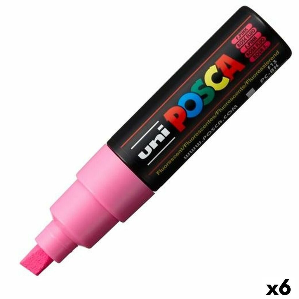 Tussi Posca PC-8K, pinkki, 6 kpl. hinta ja tiedot | Taide- ja askartelutarvikkeet | hobbyhall.fi