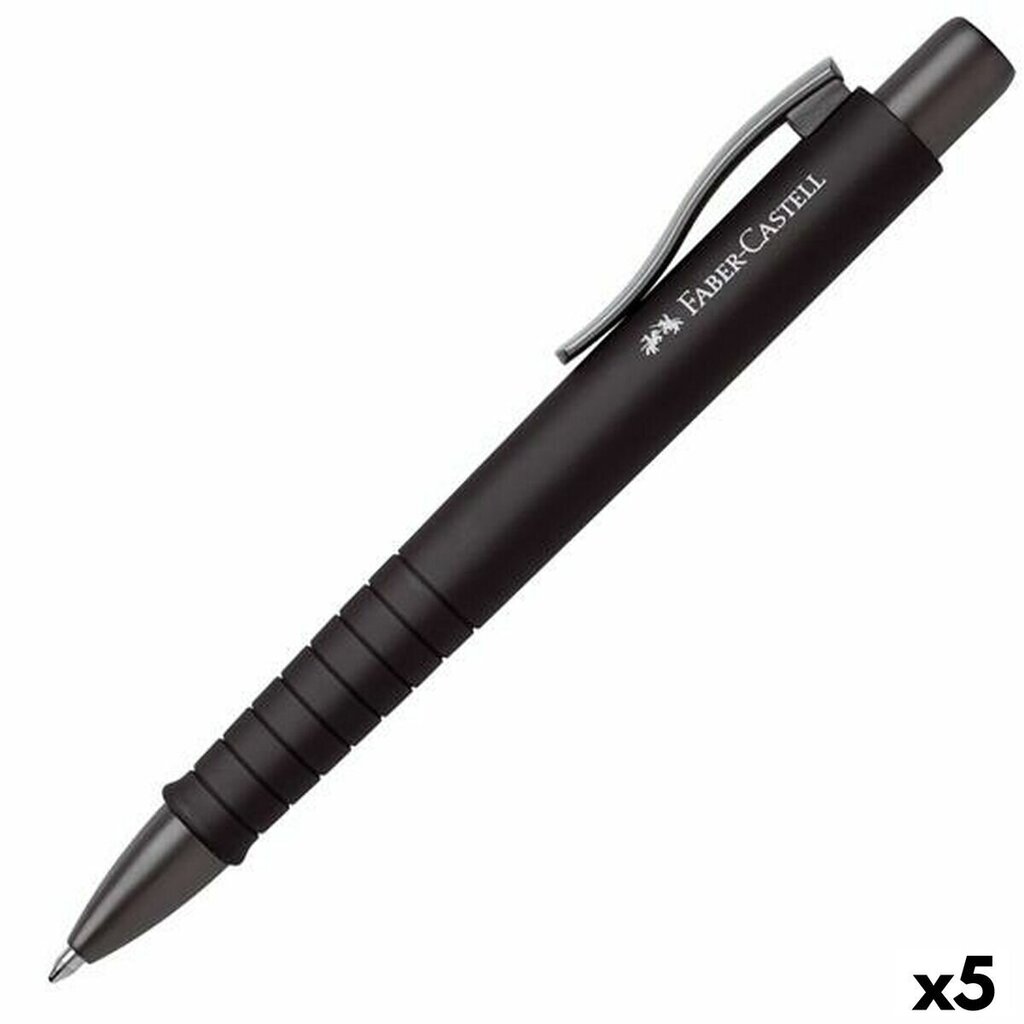 Kynä Faber-Castell Poly Ball XB Black, 5 kpl hinta ja tiedot | Kirjoitusvälineet | hobbyhall.fi