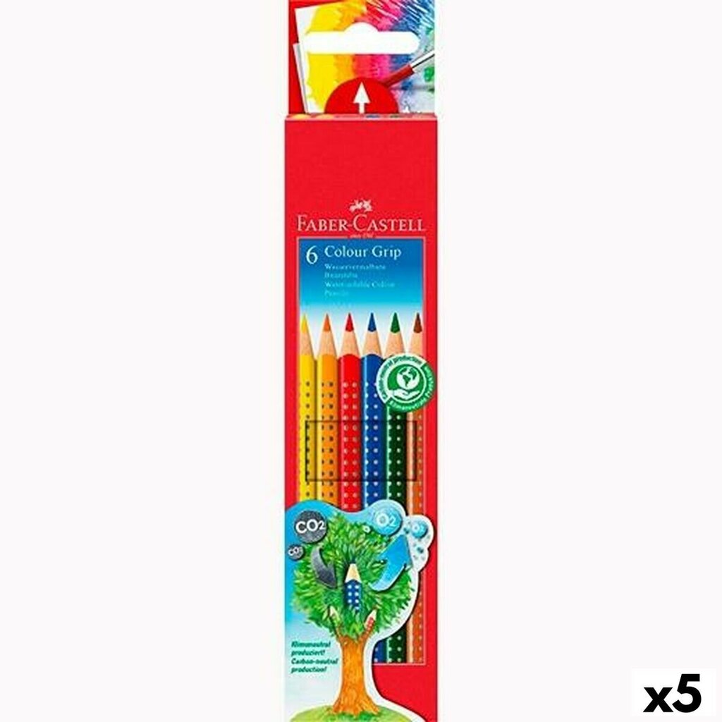 Akvarellivärikynät Faber-Castell, 5 kpl hinta ja tiedot | Taide- ja askartelutarvikkeet | hobbyhall.fi