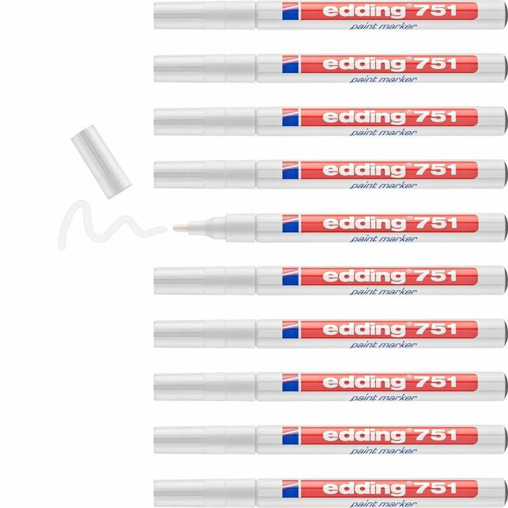 Pysyvä tussi Edding E751, 10 kpl hinta ja tiedot | Taide- ja askartelutarvikkeet | hobbyhall.fi