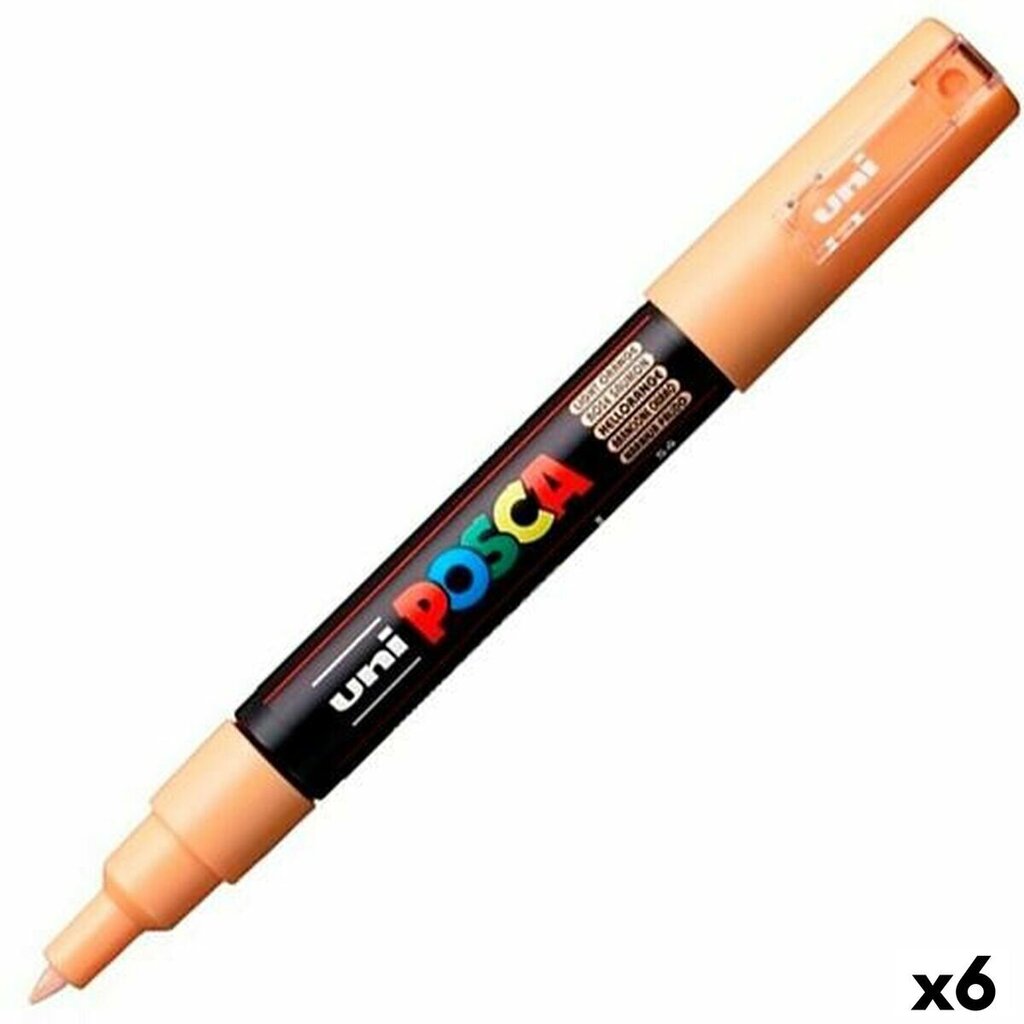 Tussi Posca PC-1M oranssi, 6 kpl hinta ja tiedot | Toimistotarvikkeet | hobbyhall.fi