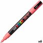 Tussi PoscaPC-3M Coral Pink, 6 kpl hinta ja tiedot | Toimistotarvikkeet | hobbyhall.fi