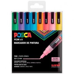 Tussisarja Posca PC-3M, 8 kpl. hinta ja tiedot | Toimistotarvikkeet | hobbyhall.fi