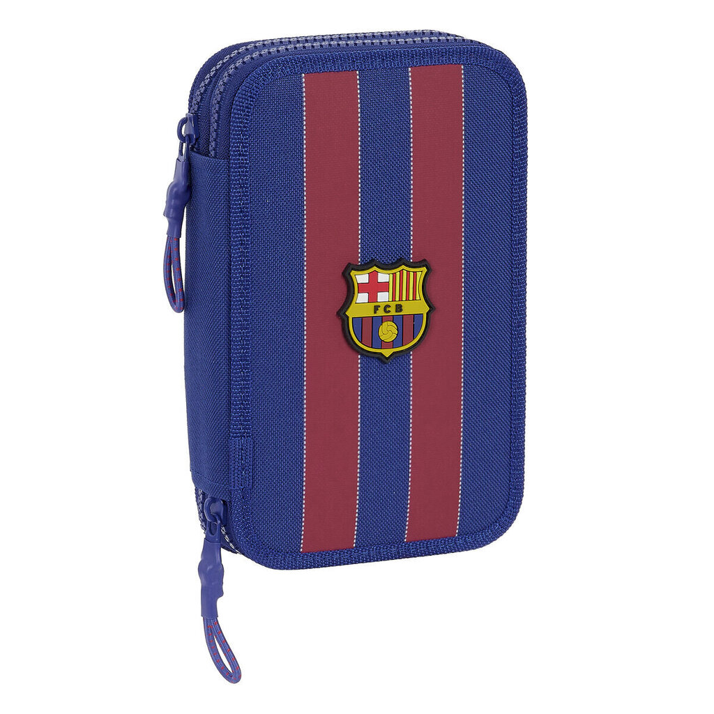 Kaksinkertainen kynäkotelo F.C. Barcelona, ​​punainen/sininen hinta ja tiedot | Toimistotarvikkeet | hobbyhall.fi