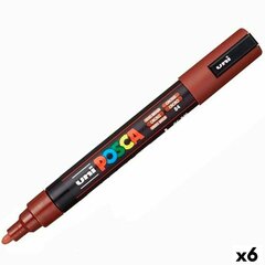 Tussi Posca PC-5M ruskea, 6 kpl hinta ja tiedot | Toimistotarvikkeet | hobbyhall.fi