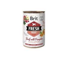 Brit Fresh Beef&Pumpkin, 400 g hinta ja tiedot | Koiran märkäruoka | hobbyhall.fi